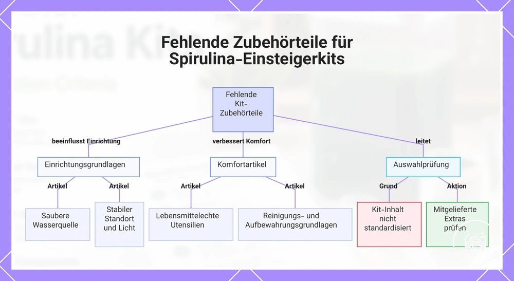 Fehlende Zubehörteile für Spirulina-Einsteigerkits