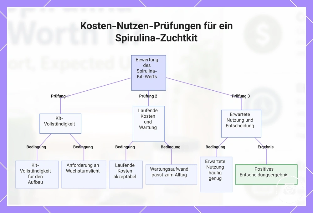 Kosten-Nutzen-Prüfungen für ein Spirulina-Zuchtkit