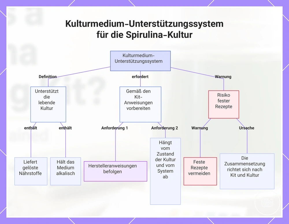 Kulturmedium-Unterstützungssystem für die Spirulina-Kultur