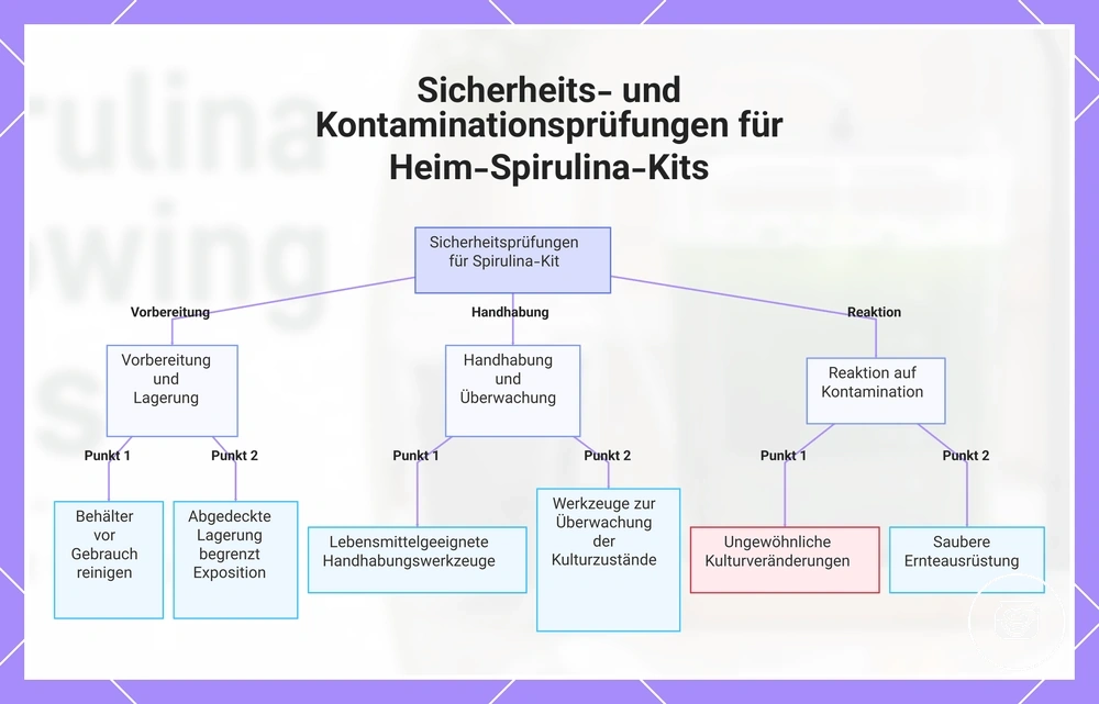 Sicherheits- und Kontaminationsprüfungen für Heim-Spirulina-Kits