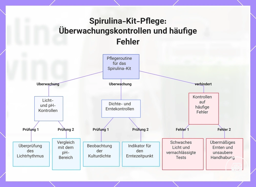 Spirulina-Kit-Pflege: Überwachungskontrollen und häufige Fehler