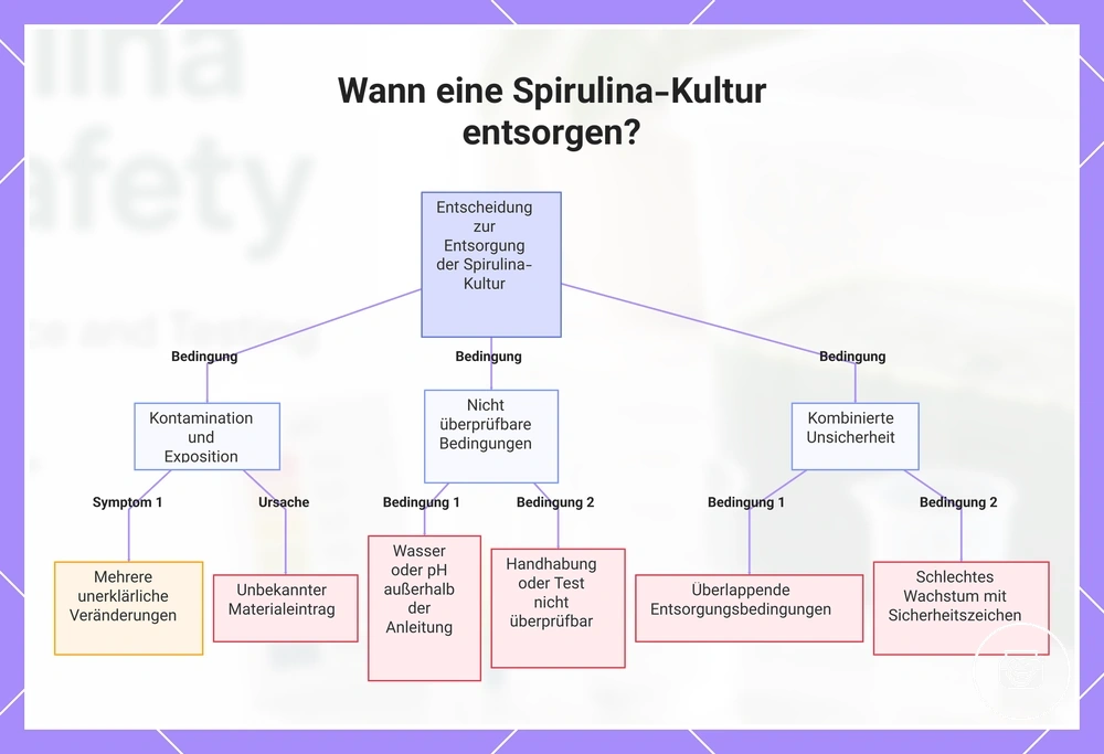 Wann eine Spirulina-Kultur entsorgen?