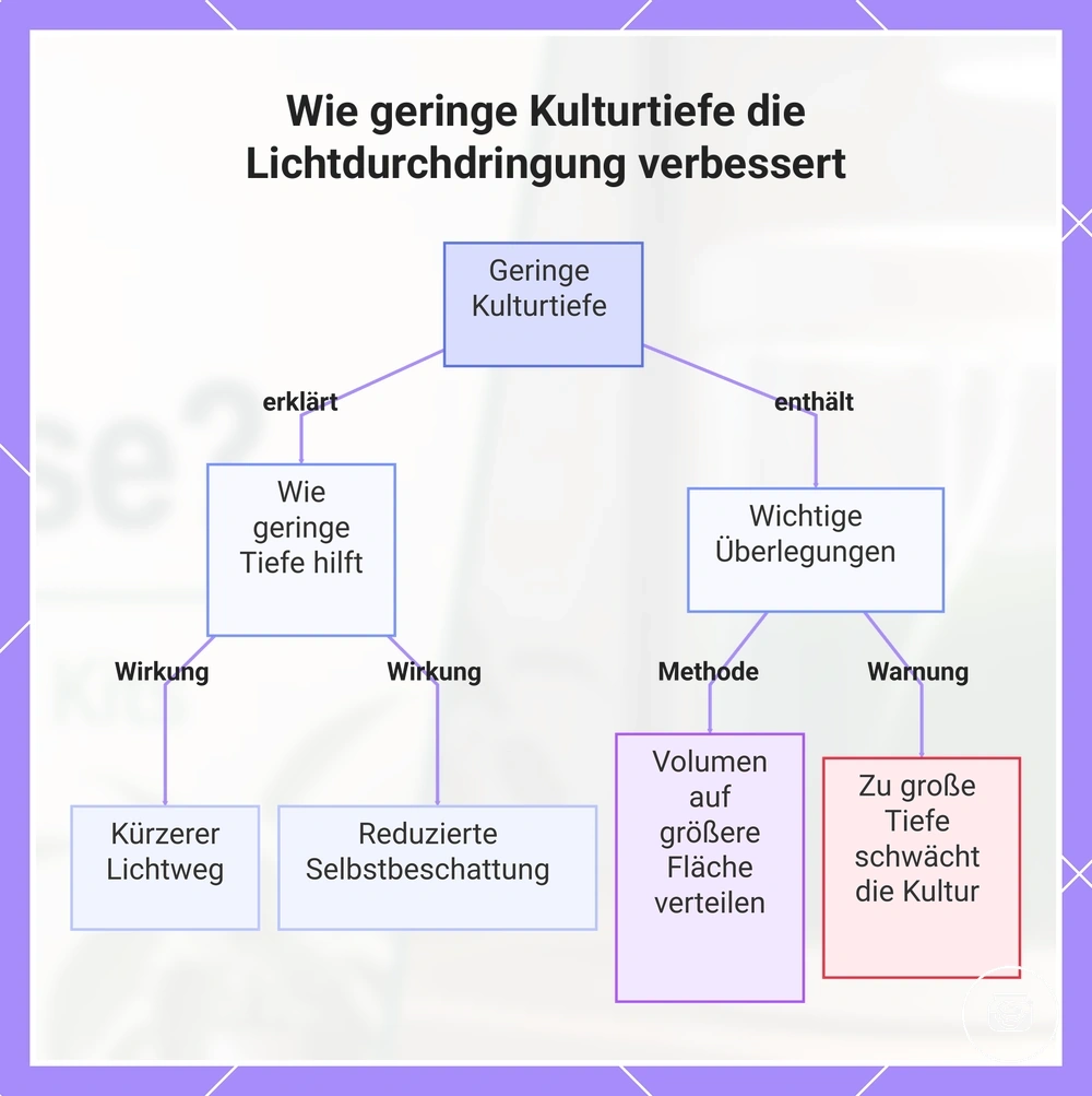 Wie geringe Kulturtiefe die Lichtdurchdringung verbessert