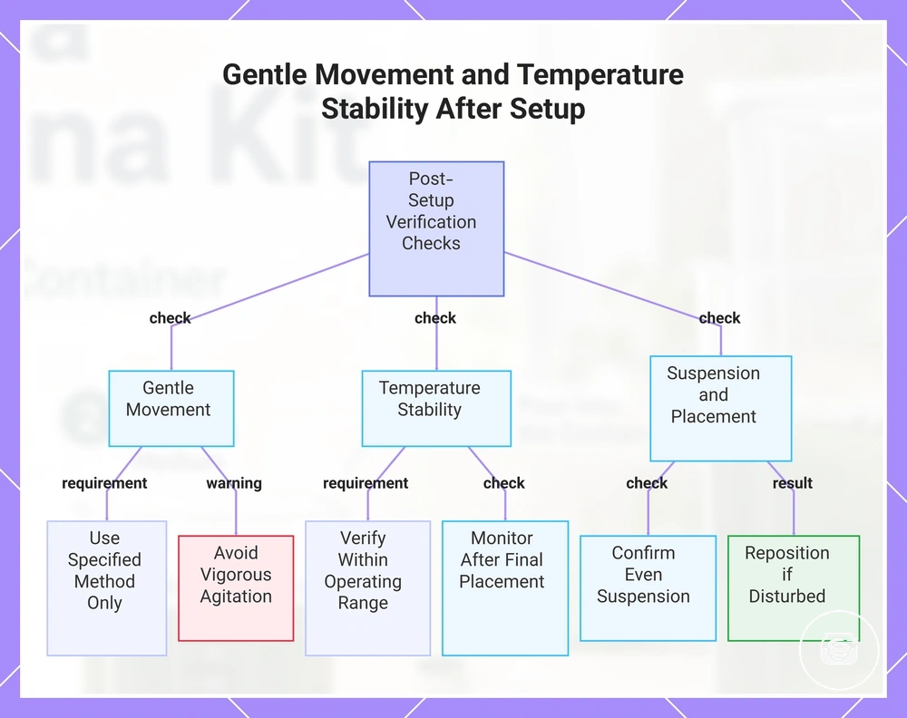 Gentle Movement and Temperature Stability After Setup