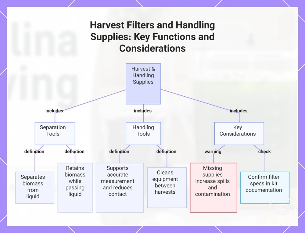 Harvest Filters and Handling Supplies: Key Functions and Considerations