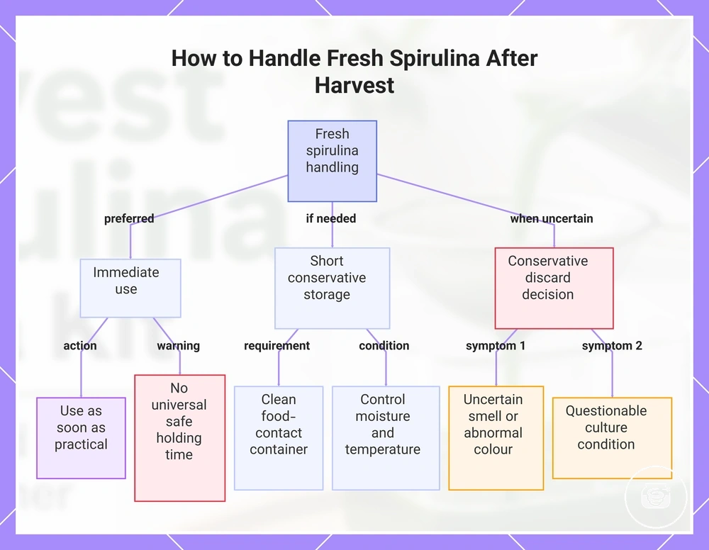 How to Handle Fresh Spirulina After Harvest
