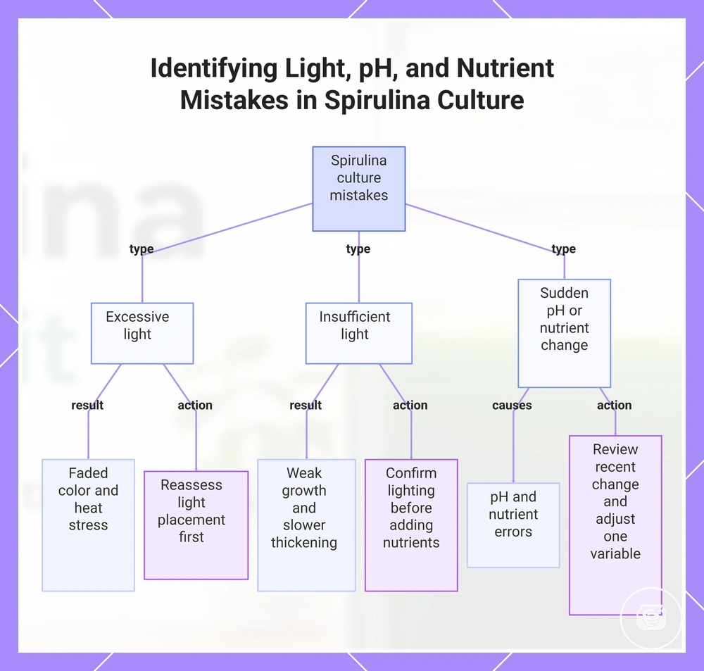 Identifying Light, pH, and Nutrient Mistakes in Spirulina Culture