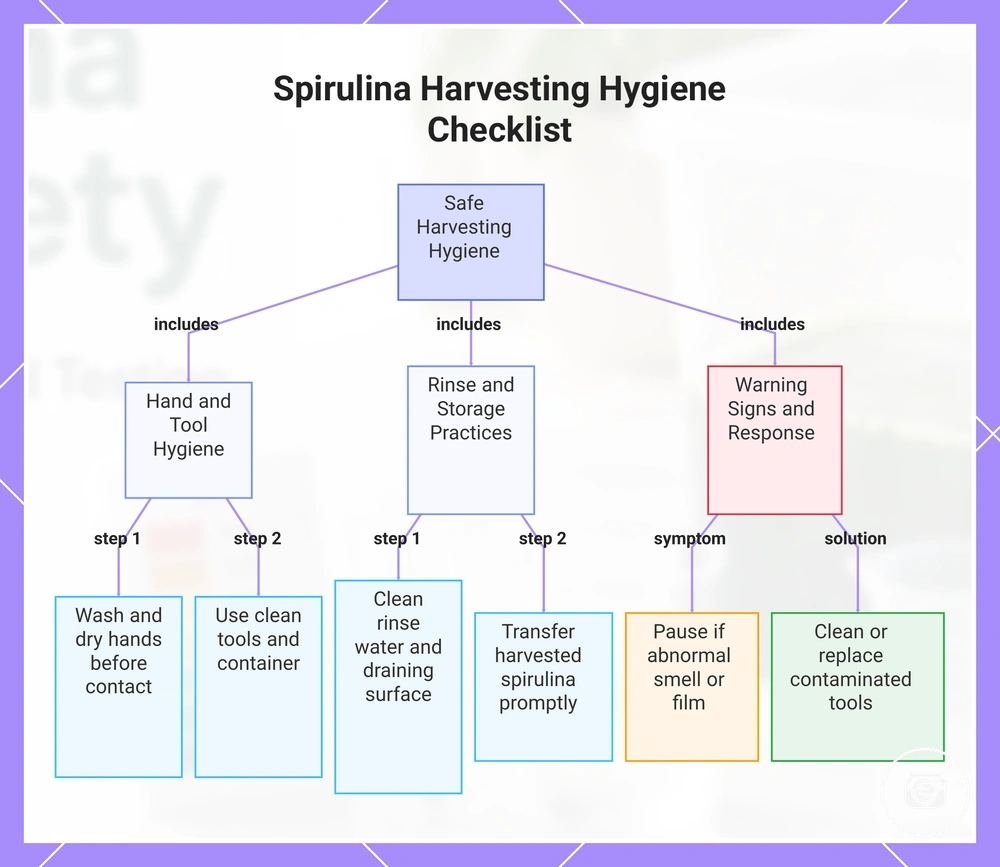 Spirulina Harvesting Hygiene Checklist