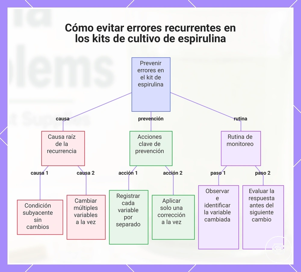 Cómo evitar errores recurrentes en los kits de cultivo de espirulina