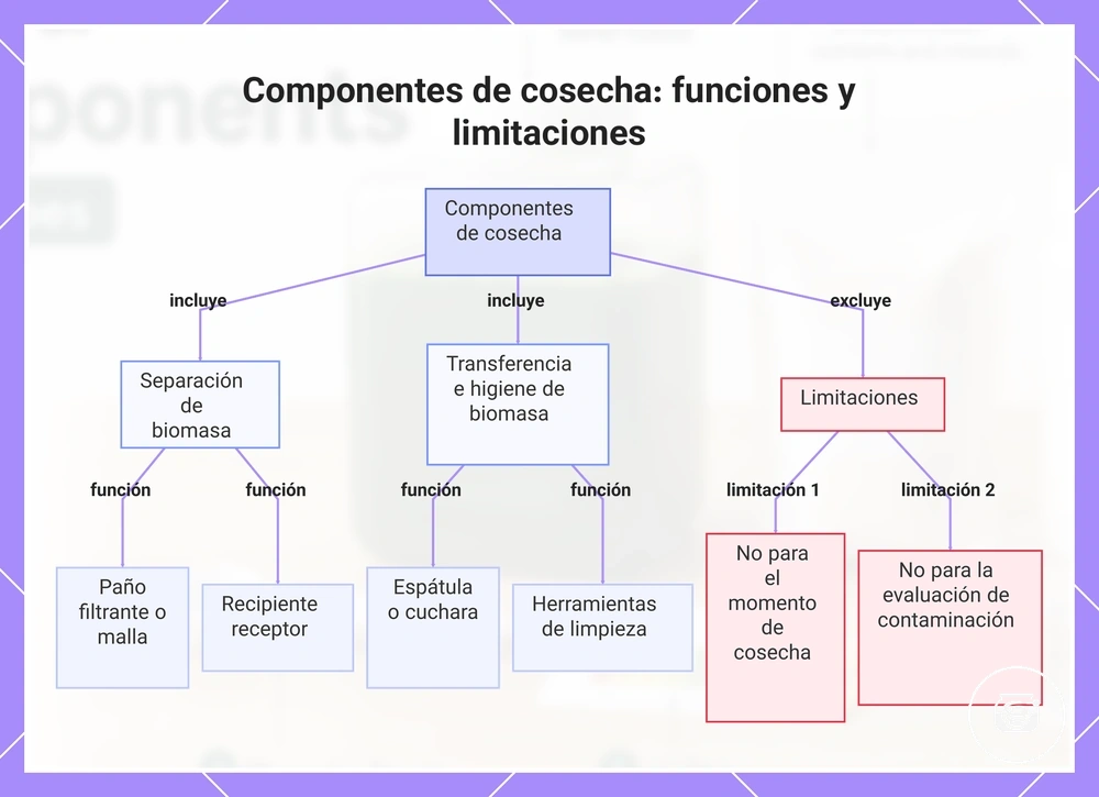 Componentes de cosecha: funciones y limitaciones