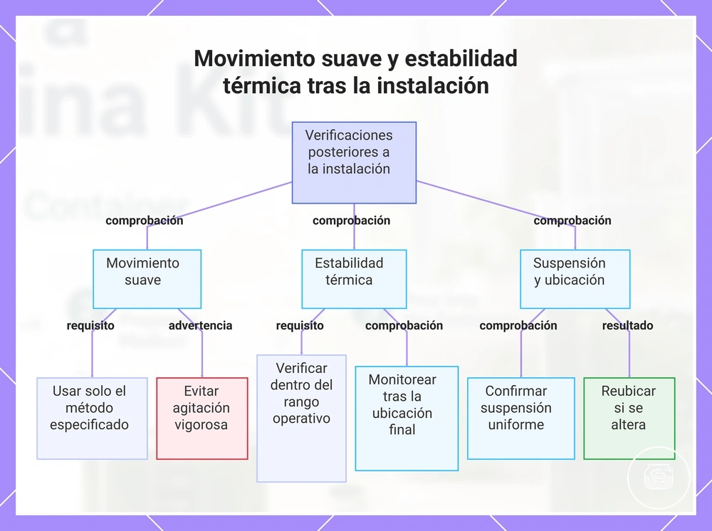 Movimiento suave y estabilidad térmica tras la instalación