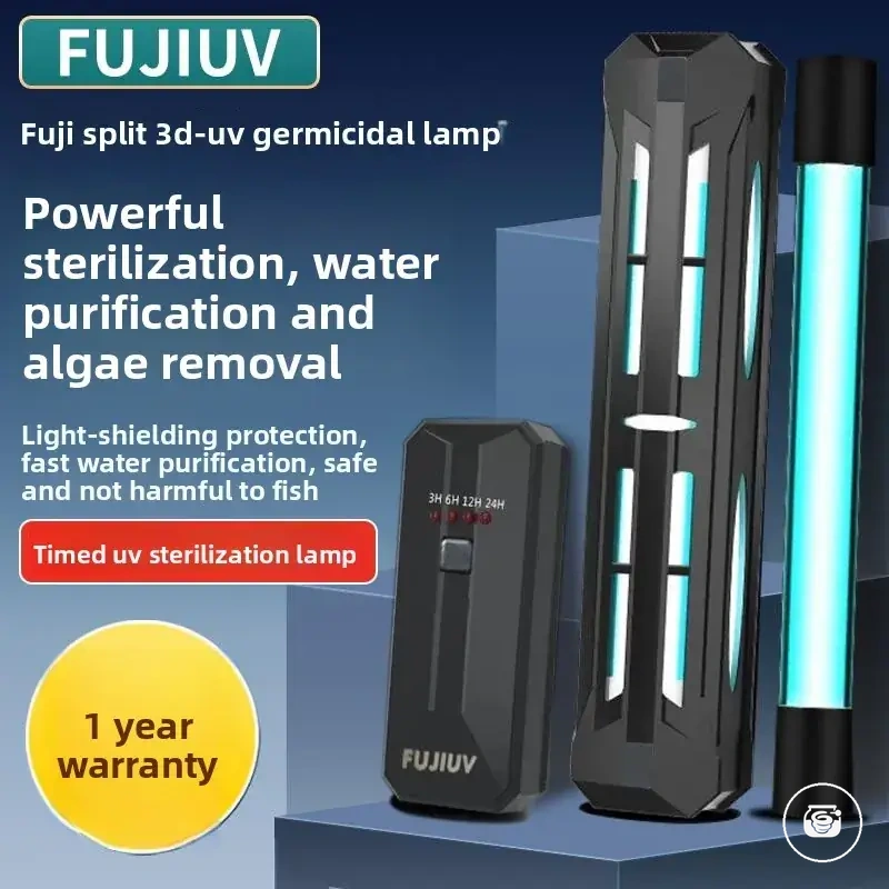 Lampe UV pour purifier l'eau de l'aquarium et éliminer les algues