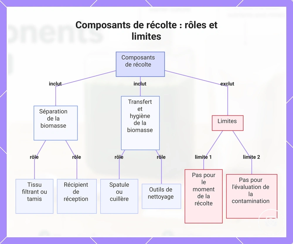 Composants de récolte : rôles et limites