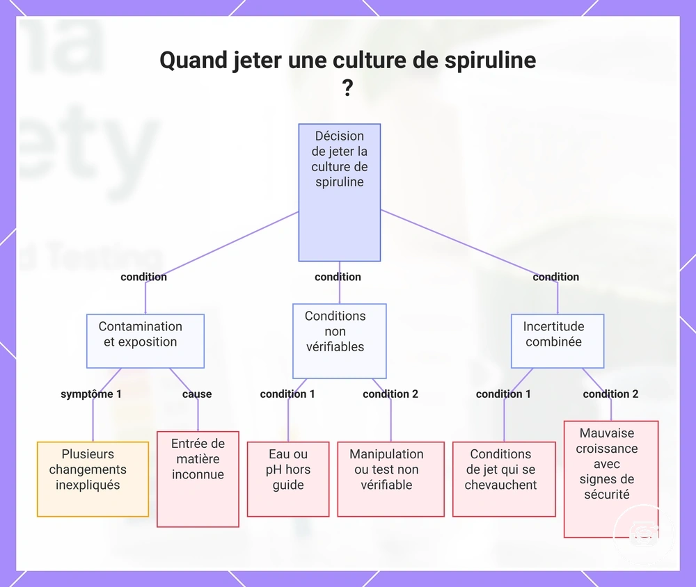 Quand jeter une culture de spiruline ?
