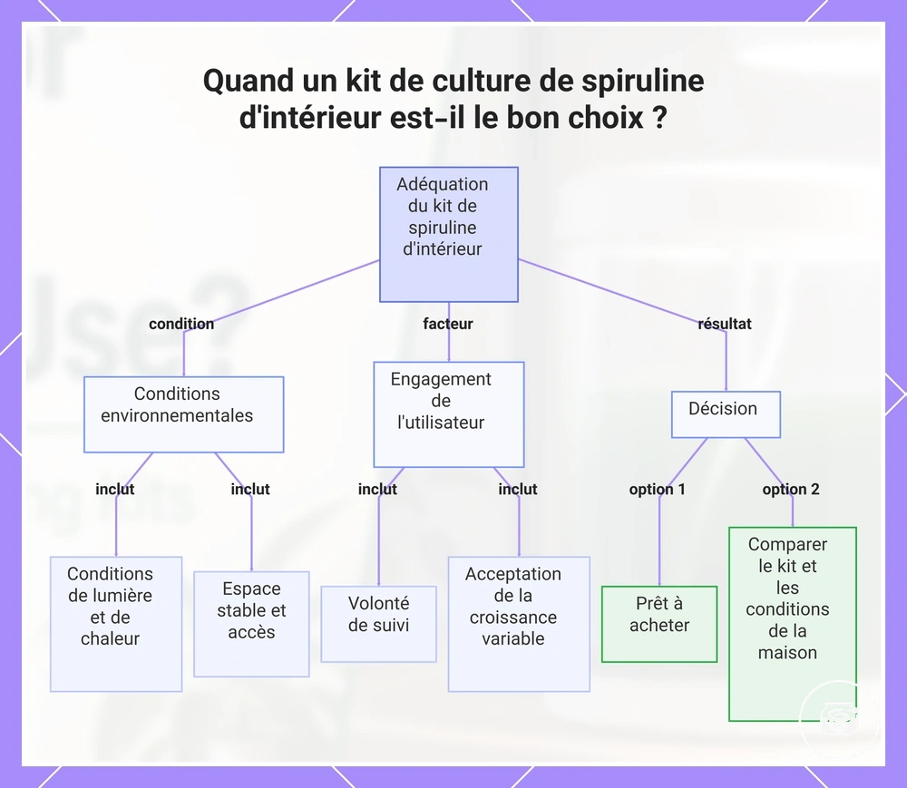 Quand un kit de culture de spiruline d'intérieur est-il le bon choix ?