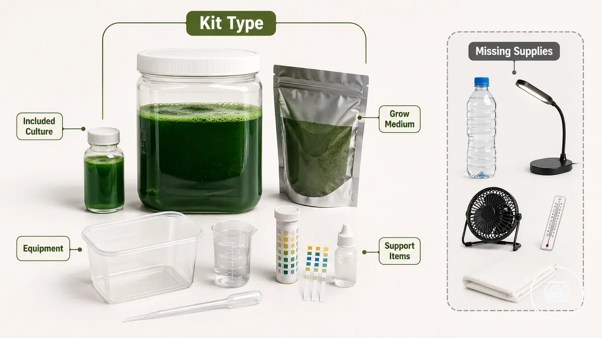 Type kit culture spiruline