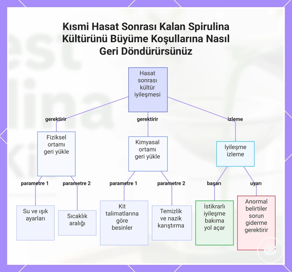 Kısmi Hasat Sonrası Kalan Spirulina Kültürünü Büyüme Koşullarına Nasıl Geri Döndürürsünüz