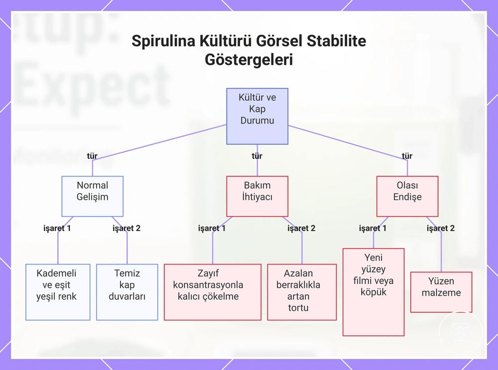 Spirulina Kültürü Görsel Stabilite Göstergeleri