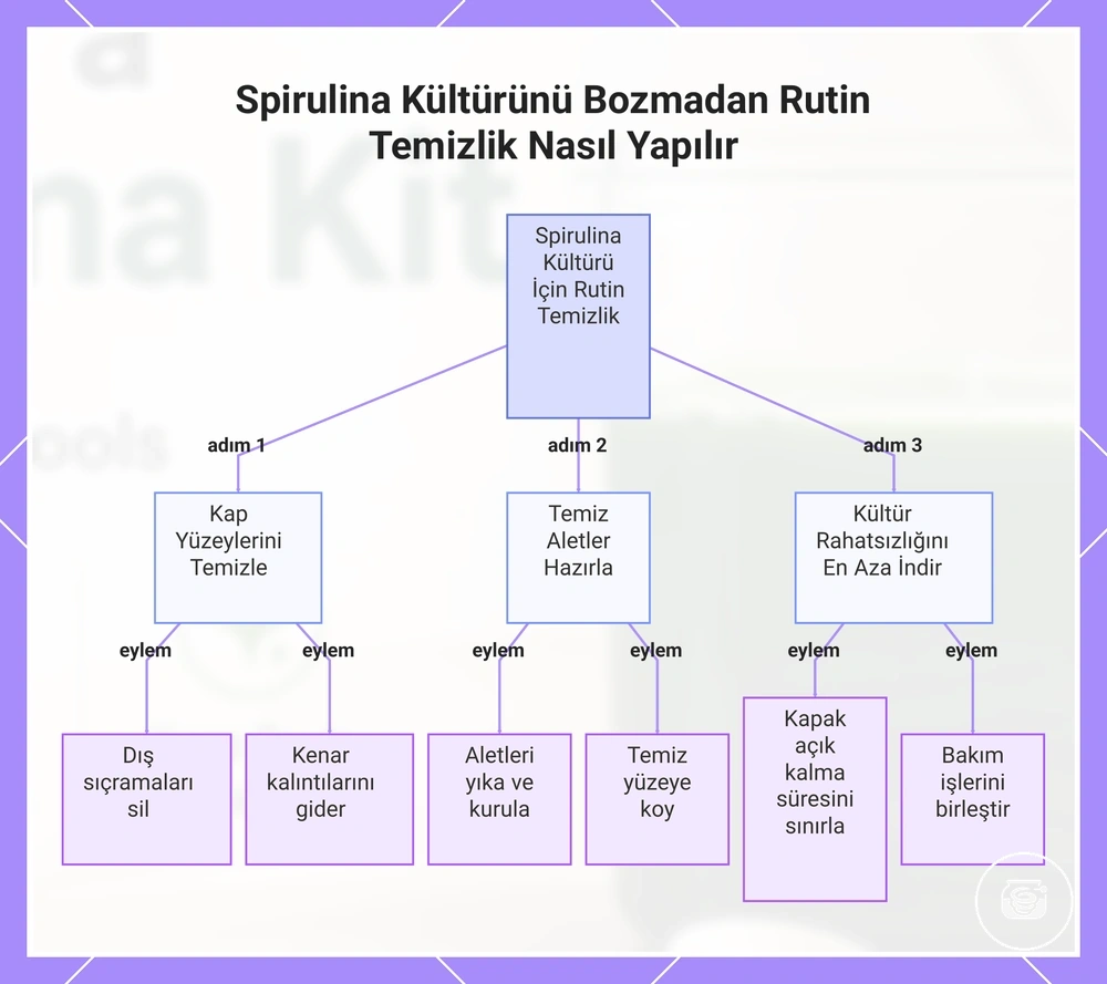 Spirulina Kültürünü Bozmadan Rutin Temizlik Nasıl Yapılır