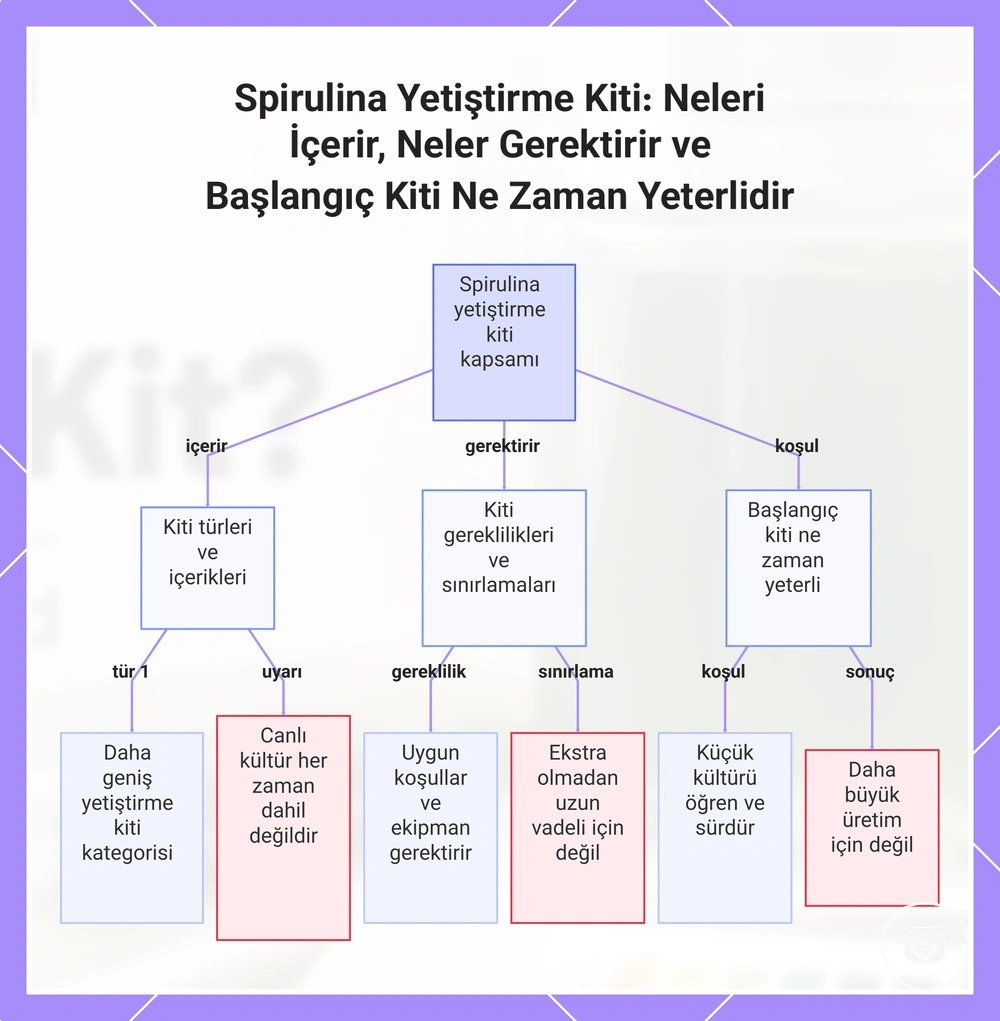 Spirulina Yetiştirme Kiti: Neleri İçerir, Neler Gerektirir ve Başlangıç Kiti Ne Zaman Yeterlidir