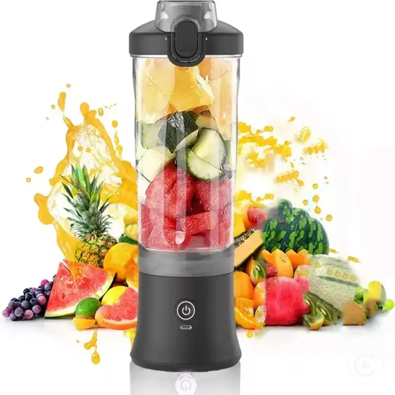 Tragbarer Mixer mit 600ML Becher, 4000mAh Akku und aufladbarem Design