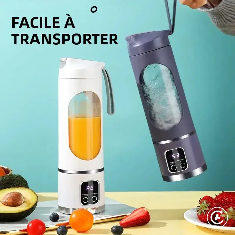 Portable blender with 10 blades and ice crushing function