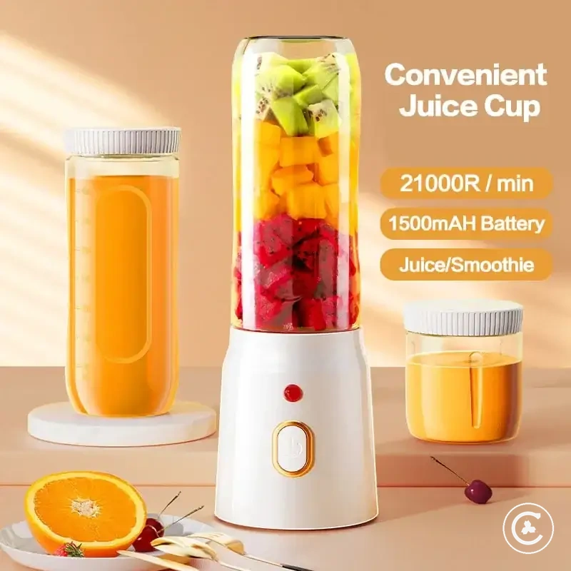 450ML hazneli ve USB şarj tasarımlı portatif blender sıkacak