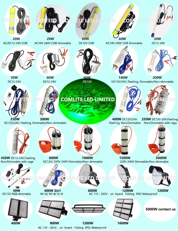 Série de lumière de pêche de Comlite LED