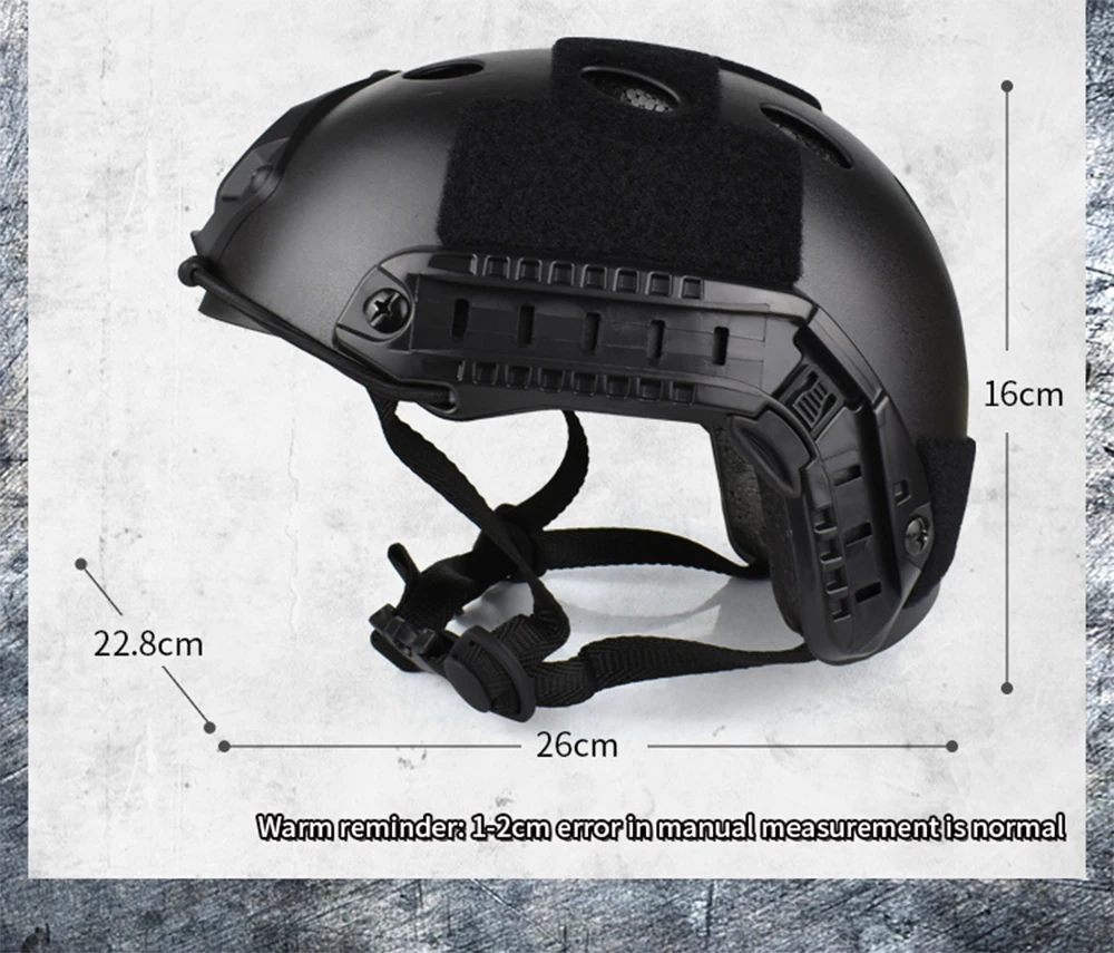 Lunettes de casque tactique Airsoft FAST