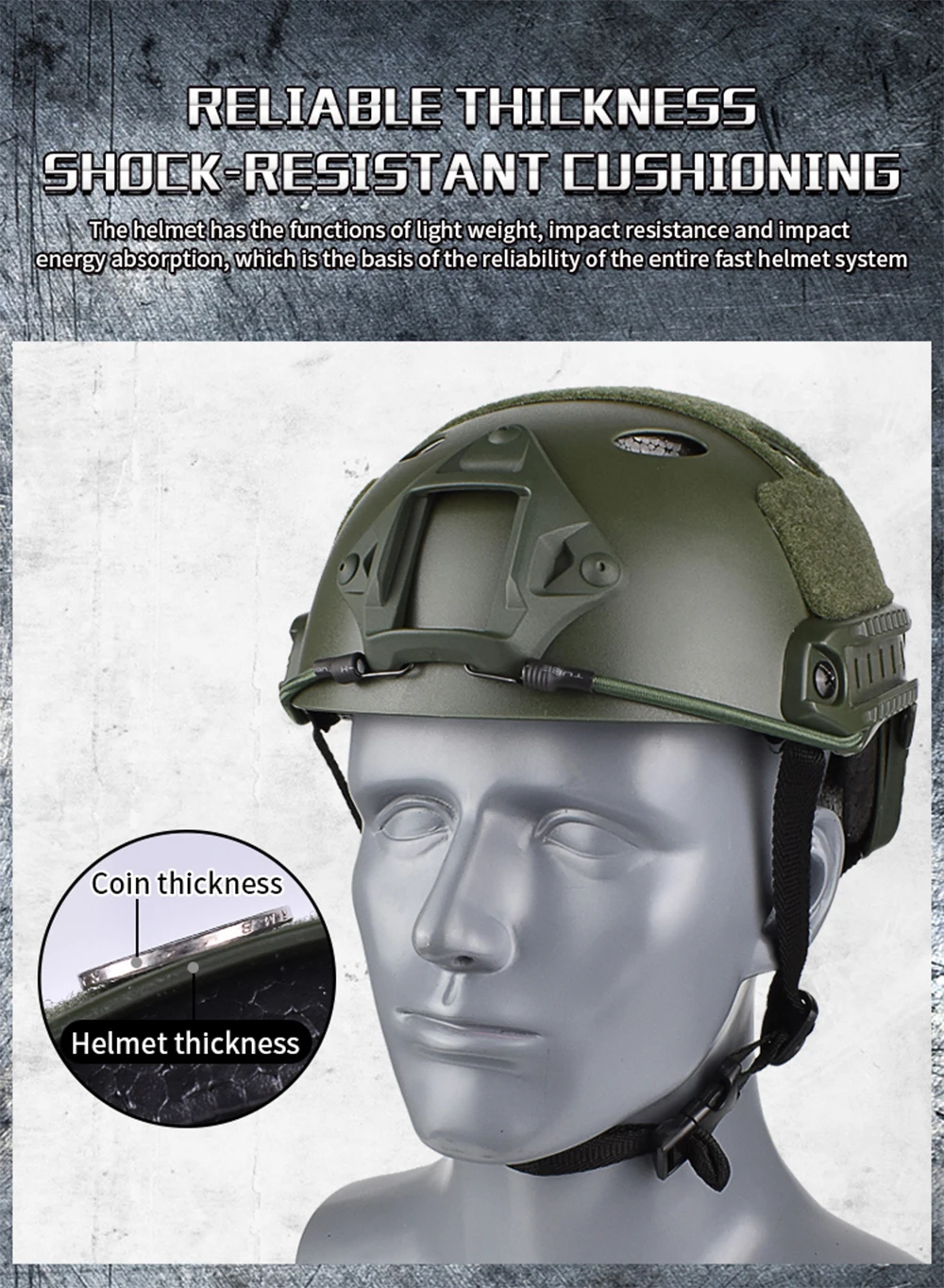Lunettes de casque tactique Airsoft FAST