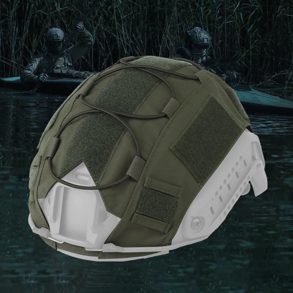 Housse De Camouflage Pour Casque FAST Style Militaire - Pour Airsoft, Paintball, Chasse, Tissu Nylon, Ajustable (casque Non Inclus)