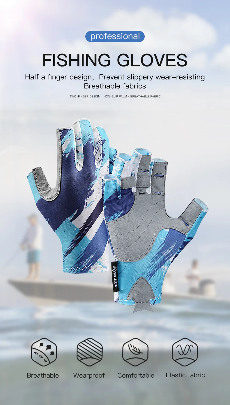 Gants De Protection UV Sans Doigts Pour Homme Et Femme - UPF 50+, Paume En Microfibre Antidérapante - Pêche, Conduite, Sports Nautiques