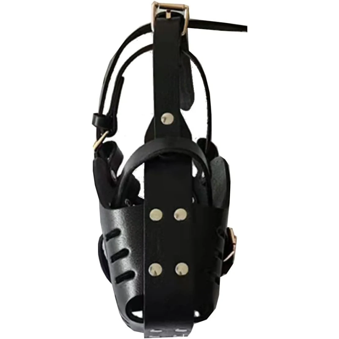 Muselière en cuir pour chien