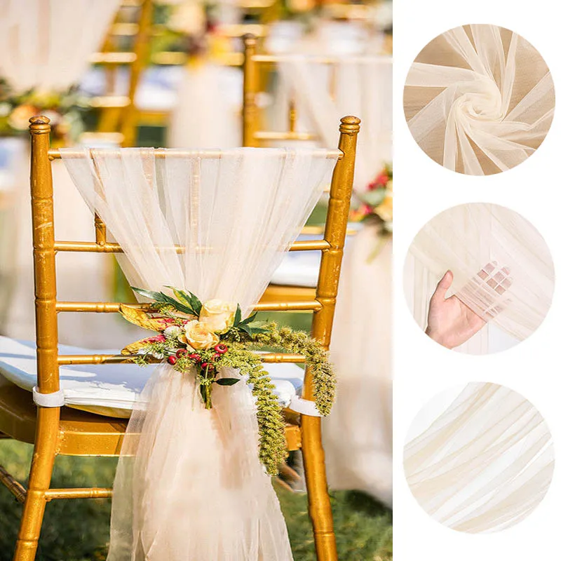 Tissu de drapé d'arc de mariage