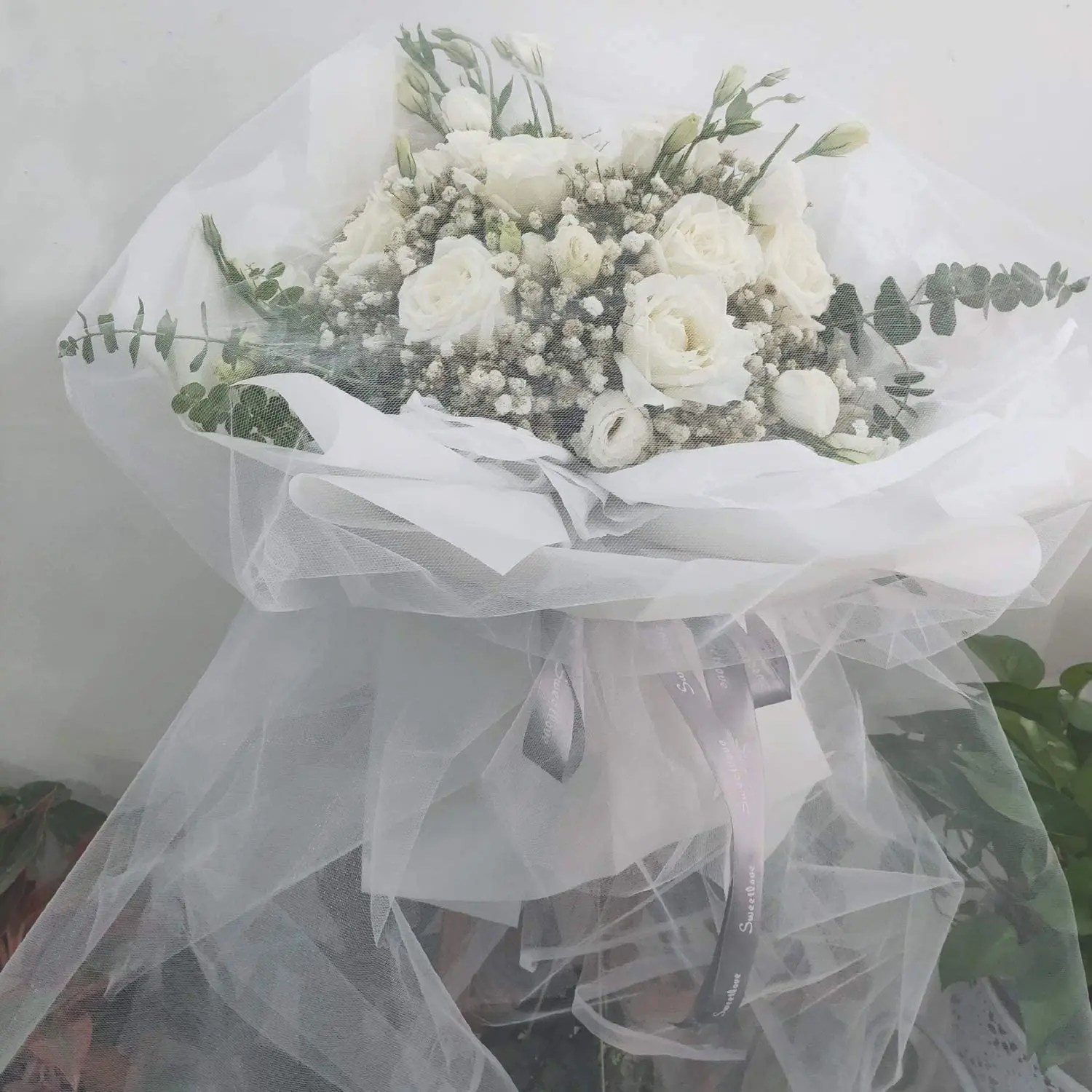 Tissu de drapé d'arc de mariage
