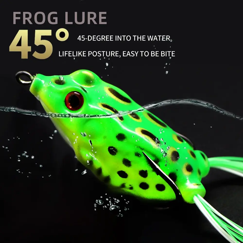 Leurre Grenouille Souple Pour Pêche - Design Réaliste, Anti-herbes, Parfait Pour Truites Et Brochets