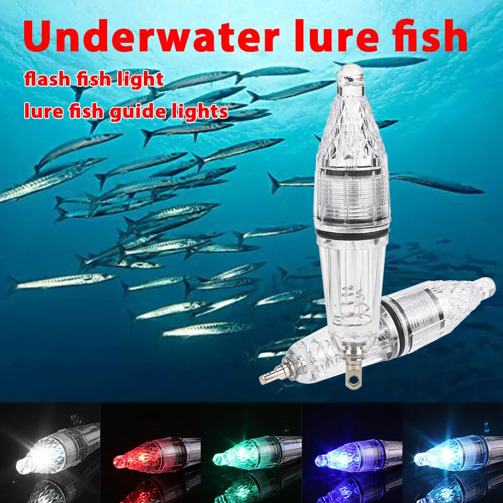 Appâts lumineux LED en fibre pour la pêche sous-marine