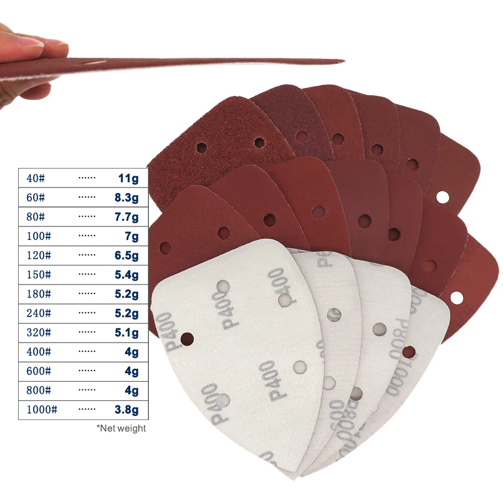 Outil De Ponçage Angle Semi-circulaire Avec Papier Auto-adhésif - Kit 10 Feuilles Grains 180/240/320 | Pour Coins, Murs
