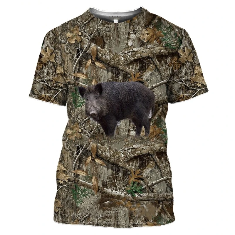 T-shirt imprimé en 3D pour hommes