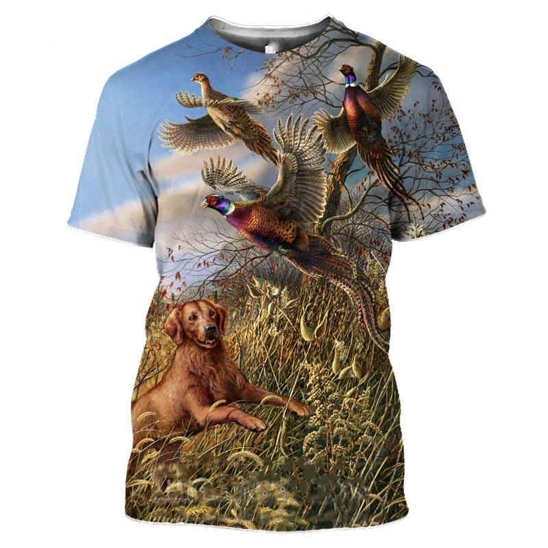 T-shirt imprimé en 3D pour hommes