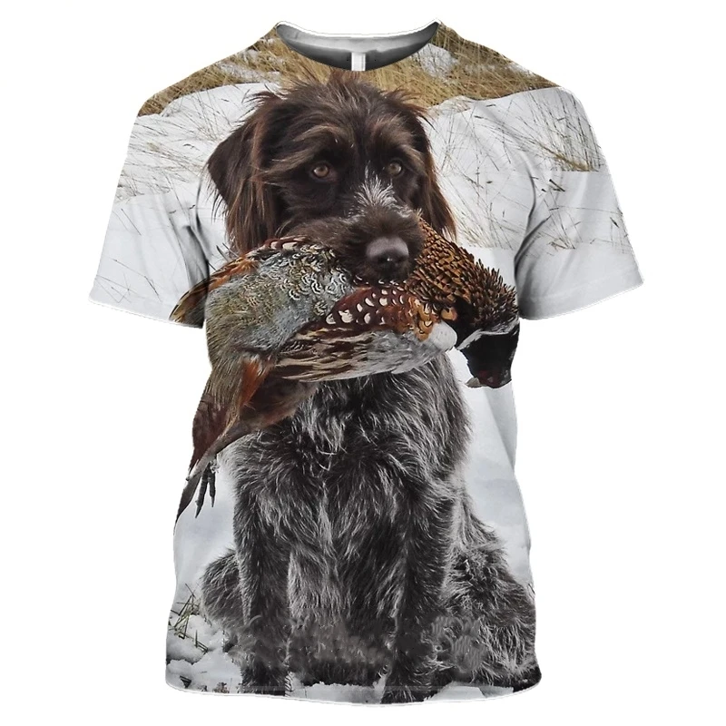 T-shirt imprimé en 3D pour hommes