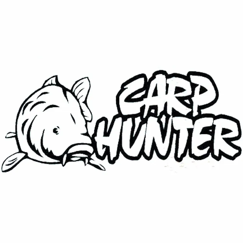 Car Styling Carp Hunter Pêche Vinyle Autocollants