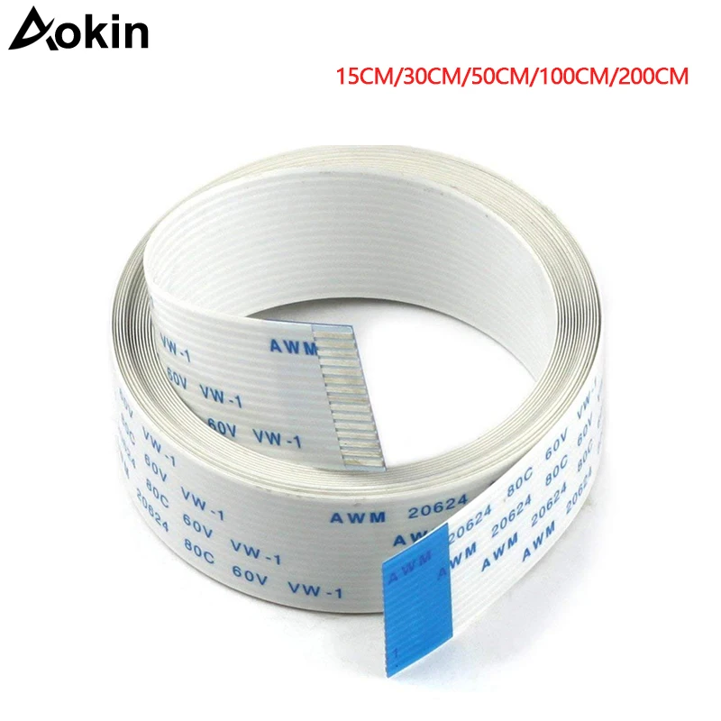 3 Câbles FFC/FFP 15 Broches 30/50/100 Cm - Câble Plat Flexible Pour Caméra Raspberry Pi, Module Caméra