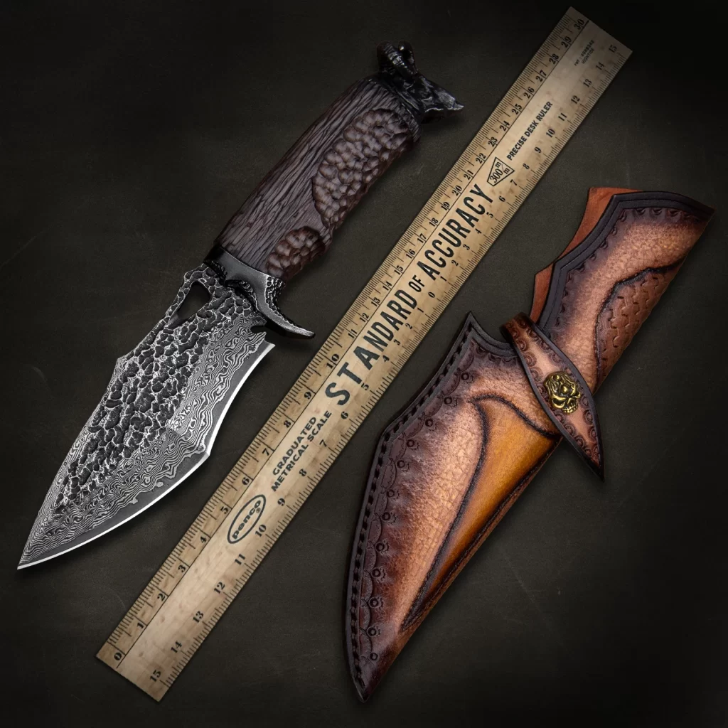 Couteau De Chasse Damas Artisanal
