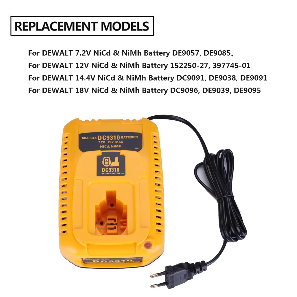 Image du chargeur de remplacement pour batterie Dewalt