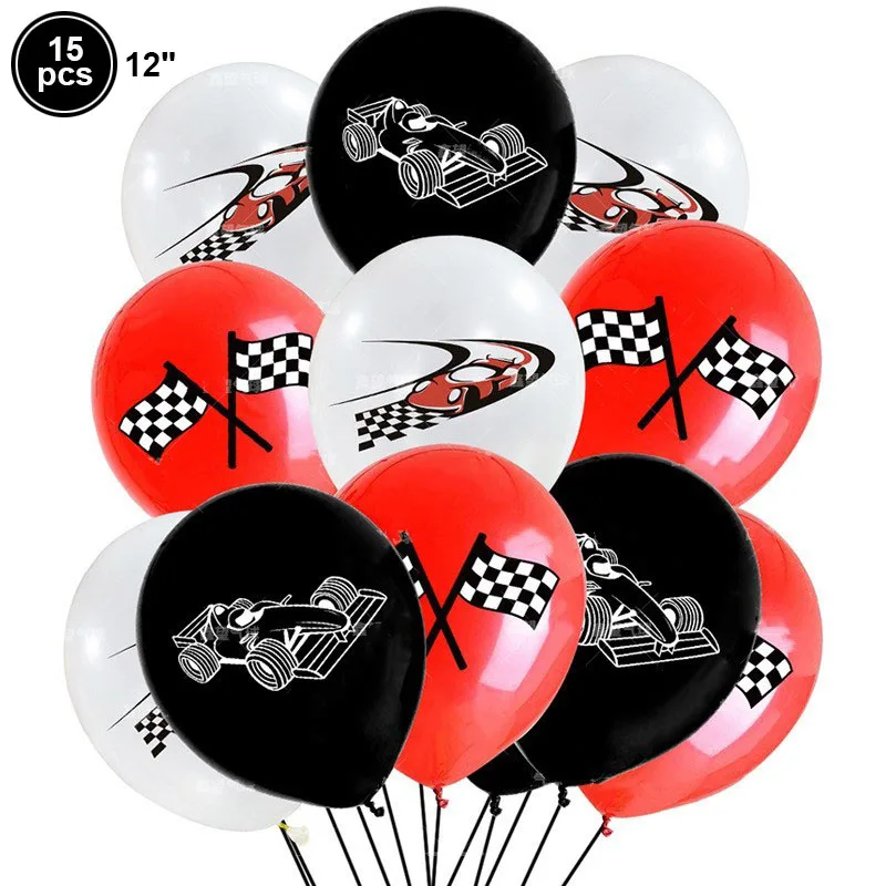 Vaisselle jetable de fête à thème de course - Image 2